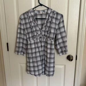 Black and white babydoll flannel